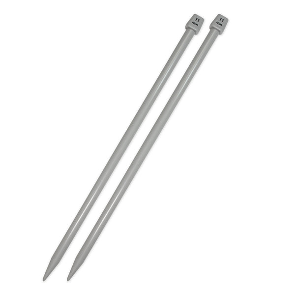 UNIQUE KNITTING Single Point Knitting Needles 35cm (14") Plastic - 11mm