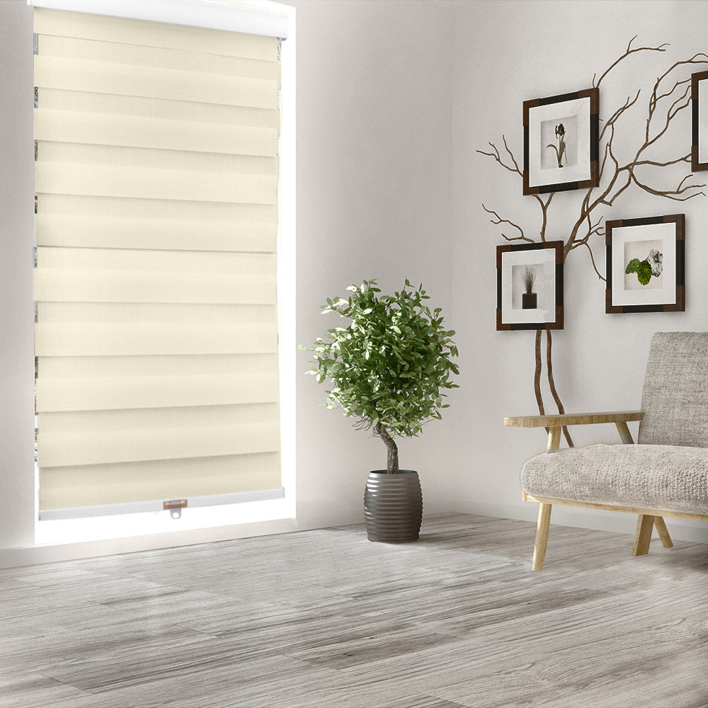 Zebra Cordless Sheer Shade - Linen - 30 x 84 inch – Fabricville