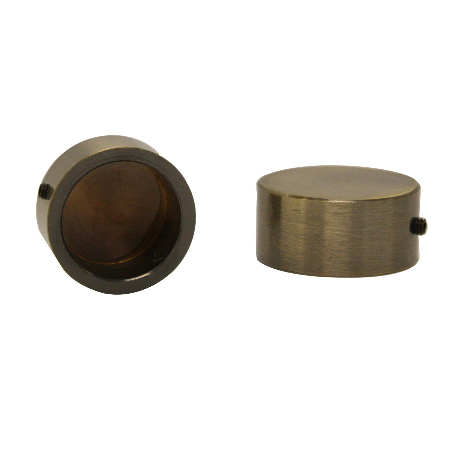 Gardinia Embout Cartouche pour Tringle 16 mm, Laiton Antique, 5,2 cm