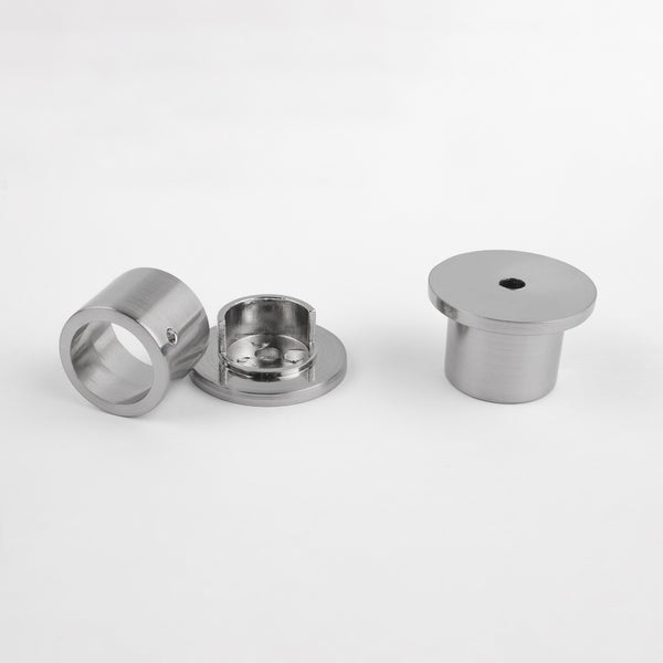 SUPPORT POUR POSE INTÉRIEURE - <br>ARGENT BROSSÉ - pour une tringle de ¾ po (19mm) de diamètre