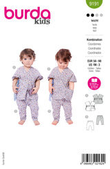Burda Pattern - 9191 Babies Tunic and Pants