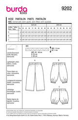 Burda 9202 - Trousers
