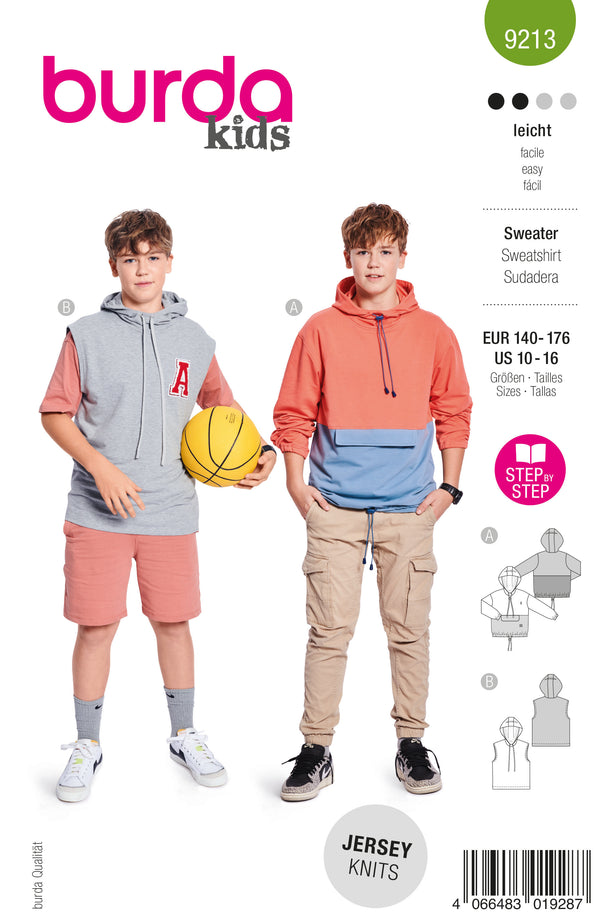 Burda 9213 - Sweatshirt