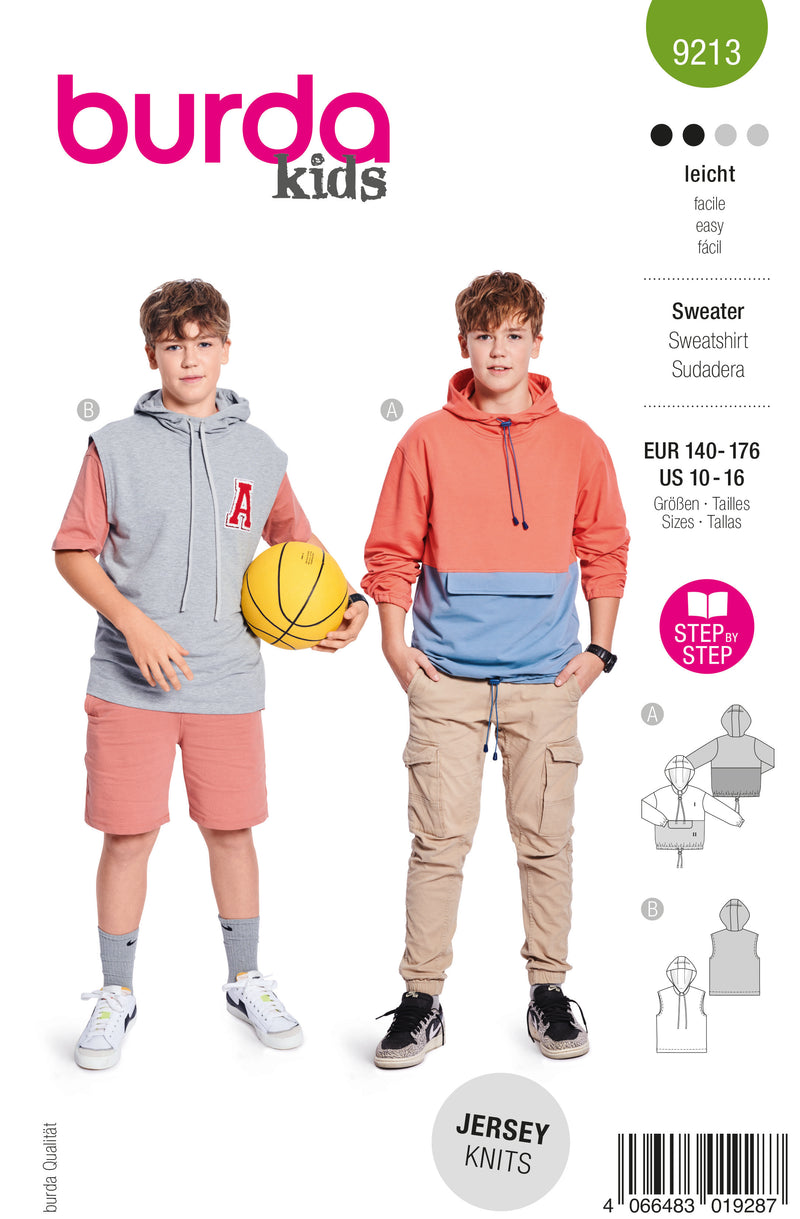 Burda 9213 - Sweatshirt