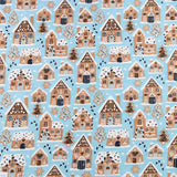 Flanellette imprimée de Noël - 001 - Bleu