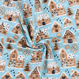 Flanellette imprimée de Noël - 001 - Bleu