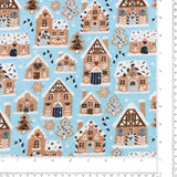 Flanellette imprimée de Noël - 001 - Bleu