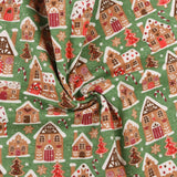 Flanellette imprimée de Noël - 003 - Vert