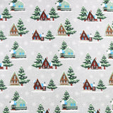 Flanellette imprimée de Noël - 006 - Gris Pâle