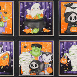 Henry Glass - Panneau de Coton imprimé - <Moonlight Mischief Glow In The Dark> - 24 x 44 po (61 x 112 cm) - 003 - Multicouleur