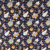 Henry Glass - Coton imprimé - <Moonlight Mischief Glow In The Dark> - 006 - Mauve