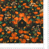 Blank - Coton imprimé - <HARVEST HAUNT> - 003 - Black