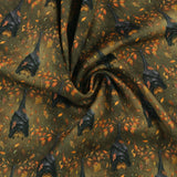Blank - Coton imprimé - <HARVEST HAUNT> - 006 - Kaki Foncé