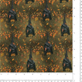Blank - Coton imprimé - <HARVEST HAUNT> - 006 - Kaki Foncé