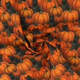 Blank - Coton imprimé - <HARVEST HAUNT> - 007 - Citrouille