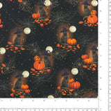 Blank - Coton imprimé - <HARVEST HAUNT> - 008 - Noir