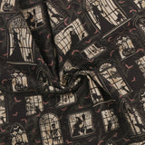 Blank - Printed Cotton - DARKLY ENCHANTED - 001 - Charcoal