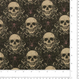 Blank - Printed Cotton - DARKLY ENCHANTED - 003 - Deep Green