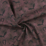 Blank - Printed Cotton - DARKLY ENCHANTED - 004 - Eggplant