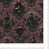 Blank - Printed Cotton - DARKLY ENCHANTED - 007 - Eggplant
