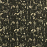 Blank - Printed Cotton - DARKLY ENCHANTED - 008 - Black