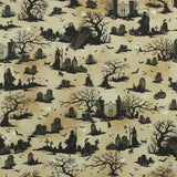 Blank - Printed Cotton - DARKLY ENCHANTED - 010 - Grey Mist