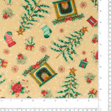 Henry Glass - Coton imprimé - <GIFTS OF GRATITUDE> - 005 - Crème
