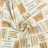 Henry Glass - Printed Cotton - GIFTS OF GRATITUDE - 007 - Cream