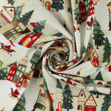 Henry Glass - Coton imprimé - <NORDIC HOLIDAY VILLAGE> - 001 - Blanc Cassé