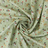 Henry Glass - Printed Cotton - NORDIC HOLIDAY VILLAGE - 004 - Mint