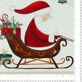 Henry Glass - Panneau de Coton imprimé 36 x 45 po (91 x 112 cm) - <NORDIC HOLIDAY VILLAGE> - 005 - Multicouleur