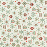 Henry Glass - Printed Cotton - NORDIC HOLIDAY VILLAGE - 006 - White