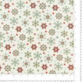 Henry Glass - Printed Cotton - NORDIC HOLIDAY VILLAGE - 006 - White