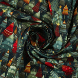 Henry Glass - Coton imprimé - <NORDIC HOLIDAY VILLAGE> - 009 - Marine