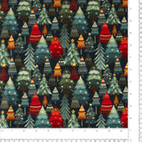 Henry Glass - Coton imprimé - <NORDIC HOLIDAY VILLAGE> - 009 - Marine