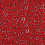 Henry Glass - Coton imprimé - <NORDIC HOLIDAY VILLAGE> - 010 - Rouge