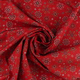 Henry Glass - Coton imprimé - <NORDIC HOLIDAY VILLAGE> - 010 - Rouge