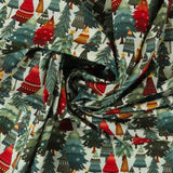 Henry Glass - Coton imprimé - <NORDIC HOLIDAY VILLAGE> - 011 - Bleu Pâle