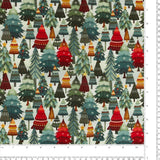 Henry Glass - Coton imprimé - <NORDIC HOLIDAY VILLAGE> - 011 - Bleu Pâle