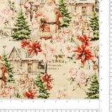 Blank - Printed Cotton - CHRISTMAS MAGIC - 003 - Ivory