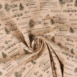 Blank - Printed Cotton - CHRISTMAS MAGIC - 004 - Pink