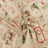 Blank - Printed Cotton - CHRISTMAS MAGIC - 008 - Pink