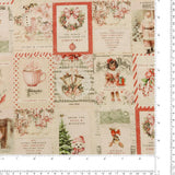 Blank - Printed Cotton - CHRISTMAS MAGIC - 008 - Pink