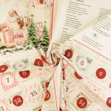 Blank - Printed Cotton Panel 36 x 44 in (91 x 112 cm) - CHRISTMAS MAGIC - 010 -  Red