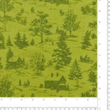 Blank - Printed Cotton - HOLLY JOLLY CALICO - 003 - Green