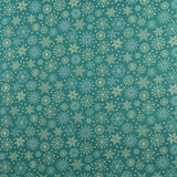 Blank - Printed Cotton - HOLLY JOLLY CALICO - 005 - Teal