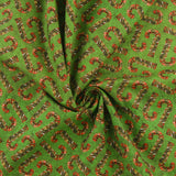 Blank - Coton imprimé - <GEARS &amp; GARLAND> - 003 - Vert