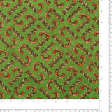 Blank - Coton imprimé - <GEARS &amp; GARLAND> - 003 - Vert