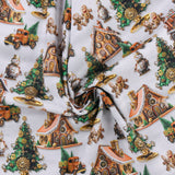 Blank - Coton imprimé - <GEARS &amp; GARLAND> - 009 - Blanc