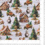 Blank - Coton imprimé - <GEARS &amp; GARLAND> - 009 - Blanc